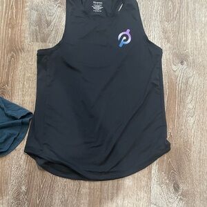 Peloton Black Tank with Multicolor Logo